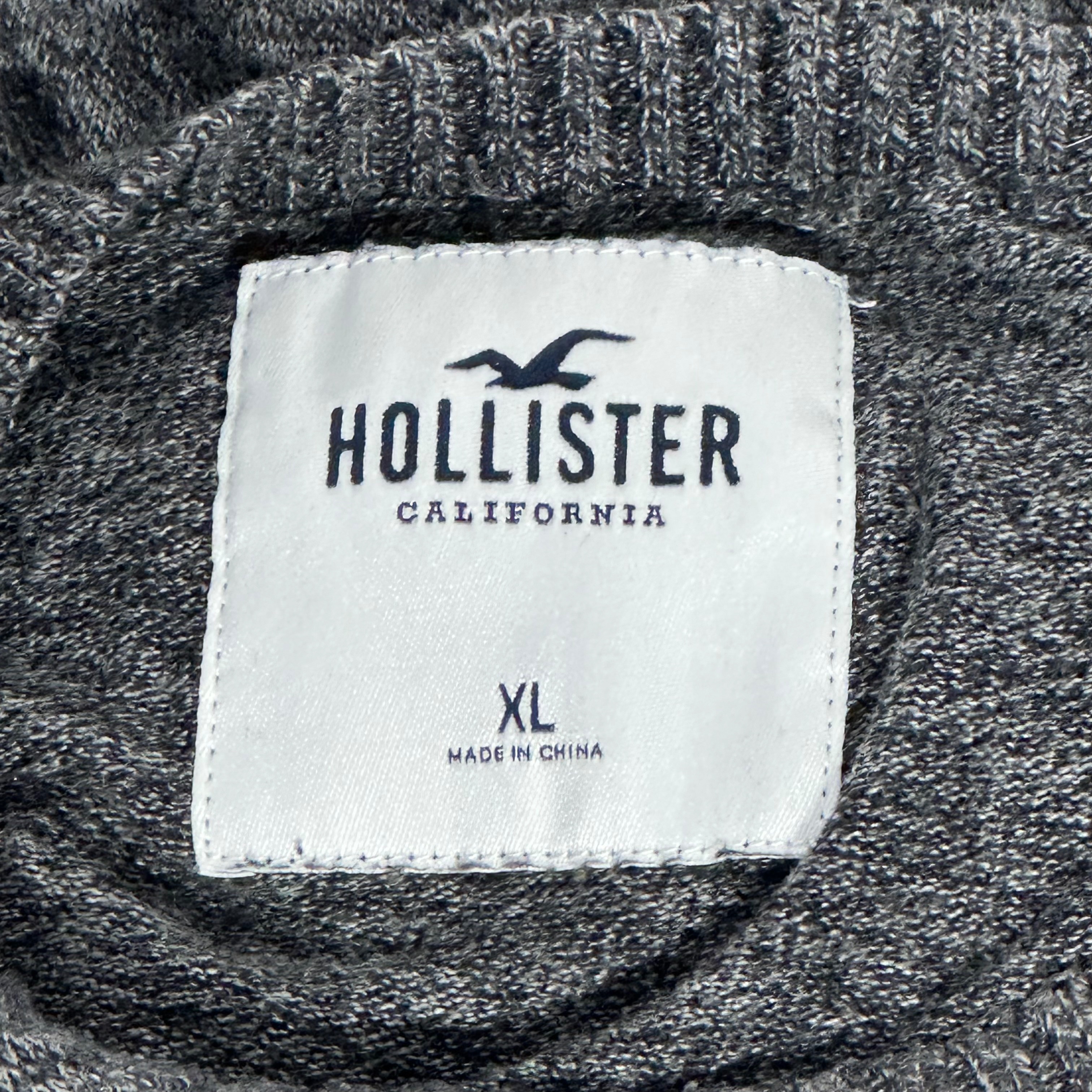 Pull col rond - Homme - Hollister - Gris foncé - Taille XL - Bon état - Photo 3